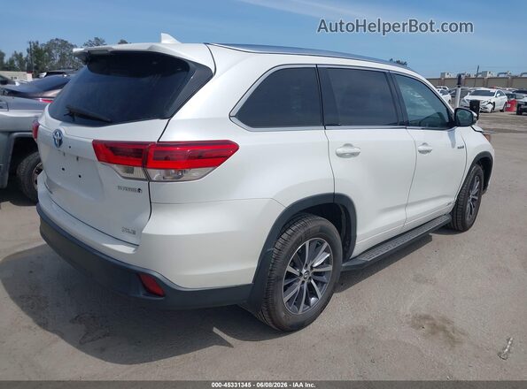 5TDJGRFH7JS042293 2018 TOYOTA HIGHLANDER HYBRID White Rear right