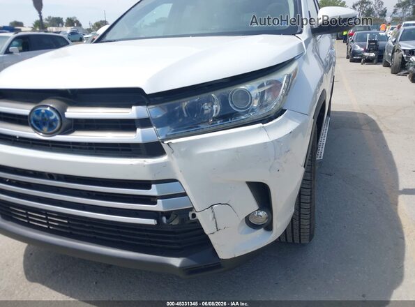 5TDJGRFH7JS042293 2018 TOYOTA HIGHLANDER HYBRID White 