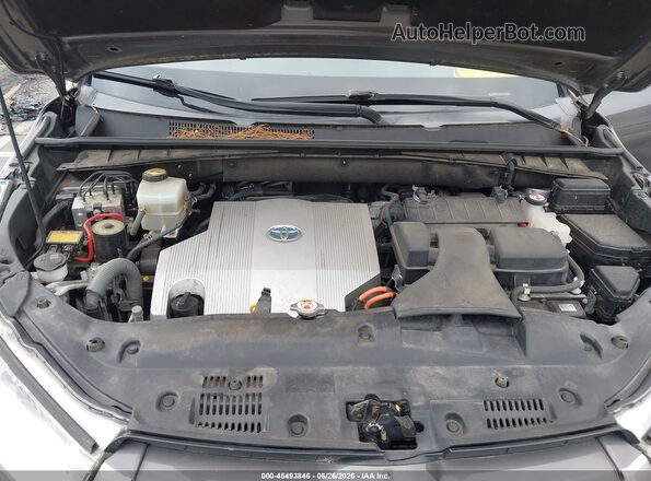 5TDJGRFH9JS037788 2018 TOYOTA HIGHLANDER HYBRID Gray Вид ззаду