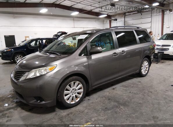 5TDJK3DCXGS143887 2016 TOYOTA SIENNA Gray Առջևի ձախ երեք քառորդ տեսարան