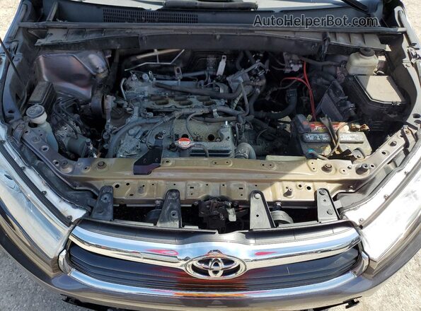 5TDJKRFH0GS243749 2016 TOYOTA HIGHLANDER Серый Вид подкапотного пространства