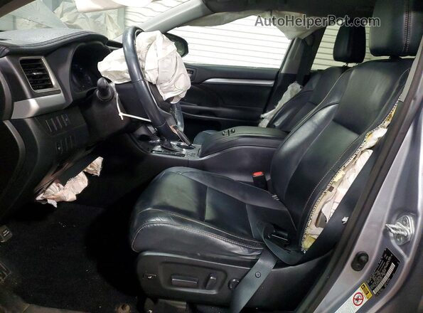 5TDJKRFH1GS504077 2016 TOYOTA HIGHLANDER Silver წინა სალონის ხედი