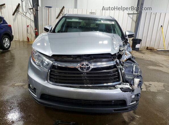 5TDJKRFH2GS305748 2016 TOYOTA HIGHLANDER Silver Вид спереду
