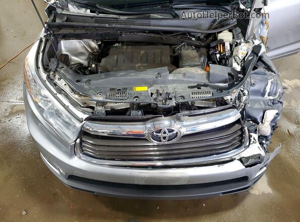 5TDJKRFH2GS305748 2016 TOYOTA HIGHLANDER Silver Вид підкапотного простору