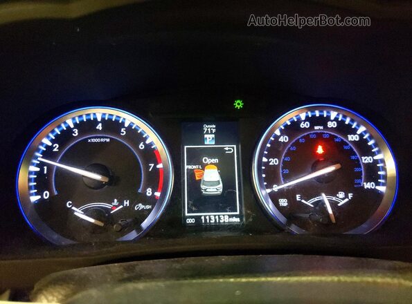 5TDJKRFH2GS320234 2016 TOYOTA HIGHLANDER Black ხელსაწყოთა პანელის ხედი
