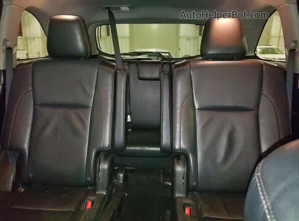 5TDJKRFH2GS320234 2016 TOYOTA HIGHLANDER Black უკანა სავარძლების ხედი