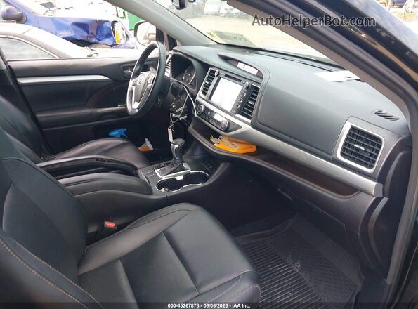 5TDJKRFH2GS505075 2016 TOYOTA HIGHLANDER Black Vista interior delantera