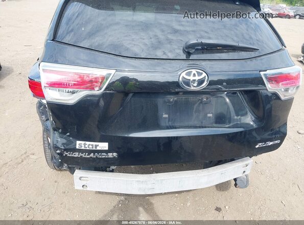 5TDJKRFH2GS505075 2016 TOYOTA HIGHLANDER Black Vista frontal