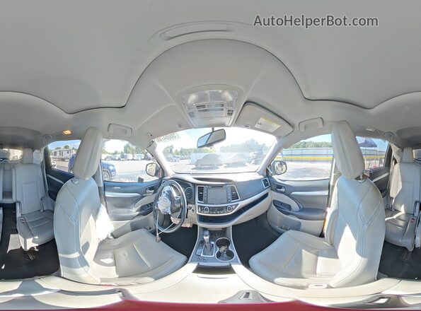 5TDJKRFH3GS504047 2016 TOYOTA HIGHLANDER Серый Панорамный вид салона 360°