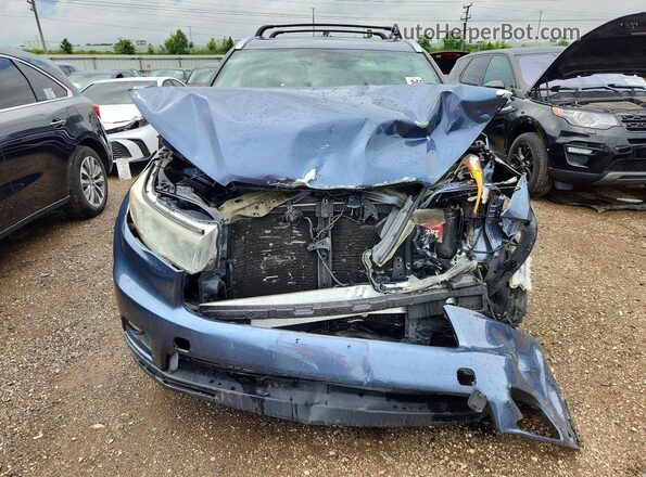 5TDJKRFH5GS290243 2016 TOYOTA HIGHLANDER Blue Vista frontal