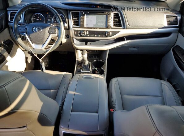 5TDJKRFH7GS260080 2016 TOYOTA HIGHLANDER Blue Widok deski rozdzielczej