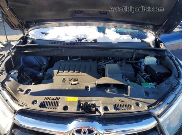 5TDJKRFH7GS260080 2016 TOYOTA HIGHLANDER Blue Widok komory silnika