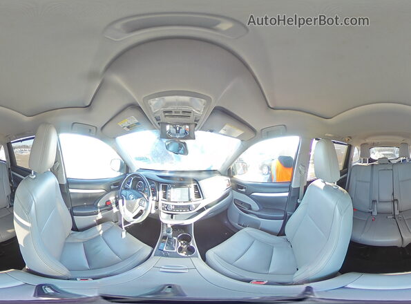 5TDJKRFH7GS260080 2016 TOYOTA HIGHLANDER Blue Widok wnętrza 360 stopni
