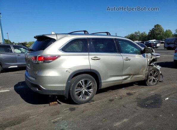 5TDJKRFH8GS256264 2016 TOYOTA HIGHLANDER Silver Հետևի աջ