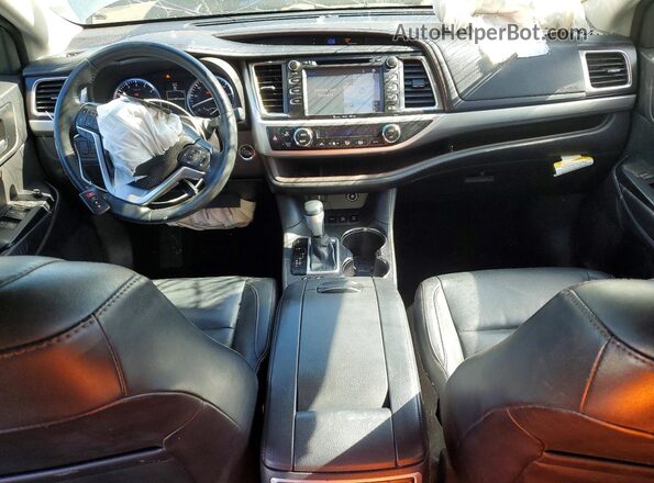 5TDJKRFH8GS256264 2016 TOYOTA HIGHLANDER Silver Առջևի վահանակի տեսք