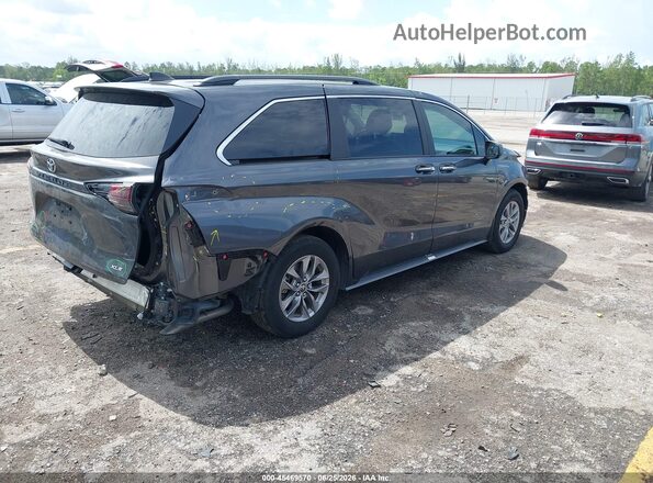 5TDJRKEC0SS254395 2025 TOYOTA SIENNA Gray უკანა მარჯვენა