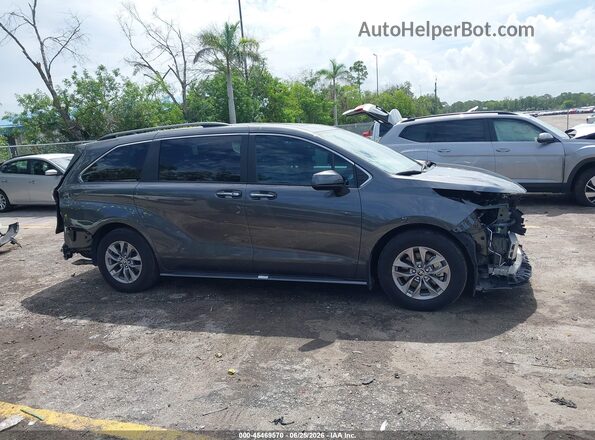 5TDJRKEC0SS254395 2025 TOYOTA SIENNA Gray უკანა სალონის ხედი