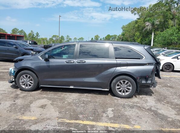 5TDJRKEC0SS254395 2025 TOYOTA SIENNA Gray სალონის 360-გრადუსიანი ხედი