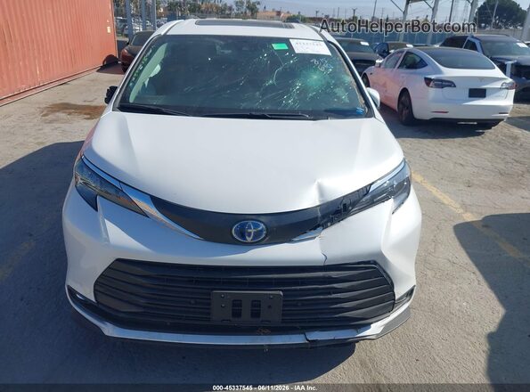 5TDJRKEC1SS280780 2025 TOYOTA SIENNA White Instrument cluster view