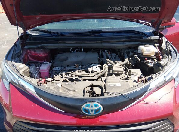 5TDJRKEC2MS068814 2021 TOYOTA SIENNA Red უკანა ხედი