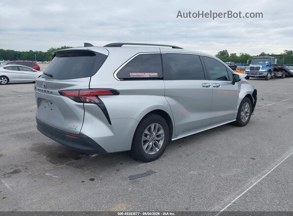 5TDJRKEC2NS104910 2022 TOYOTA SIENNA Silver Tył prawy