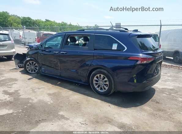 5TDJRKEC3MS058146 2021 TOYOTA SIENNA Blue Հետևի ձախ