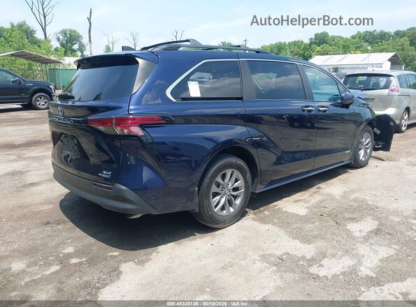 5TDJRKEC3MS058146 2021 TOYOTA SIENNA Blue Հետևի աջ