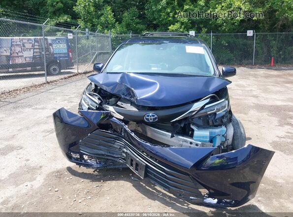 5TDJRKEC3MS058146 2021 TOYOTA SIENNA Blue Առջևի վահանակի տեսք