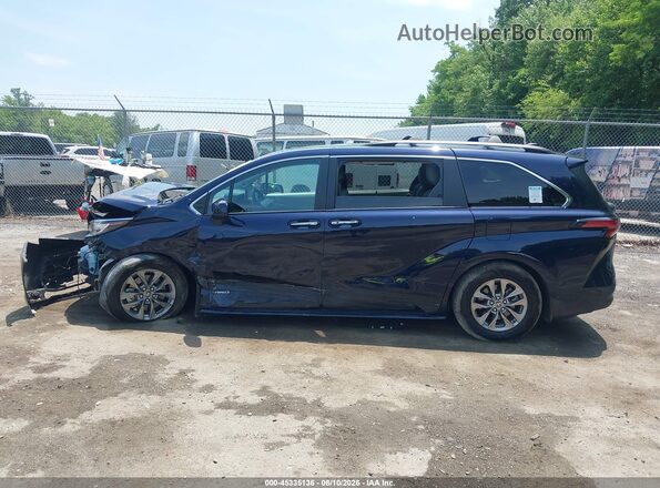 5TDJRKEC3MS058146 2021 TOYOTA SIENNA Blue Սալոնի հետևի տեսք