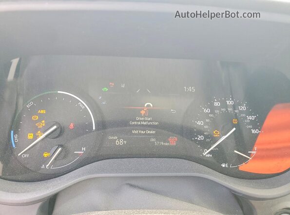 5TDJRKEC4SS261320 2025 TOYOTA SIENNA Серебряный Вид щитка приборов