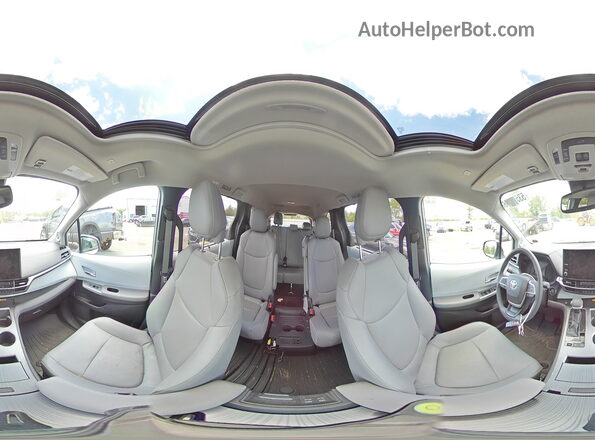 5TDJRKEC4SS261320 2025 TOYOTA SIENNA Серебряный Панорамный вид салона 360°