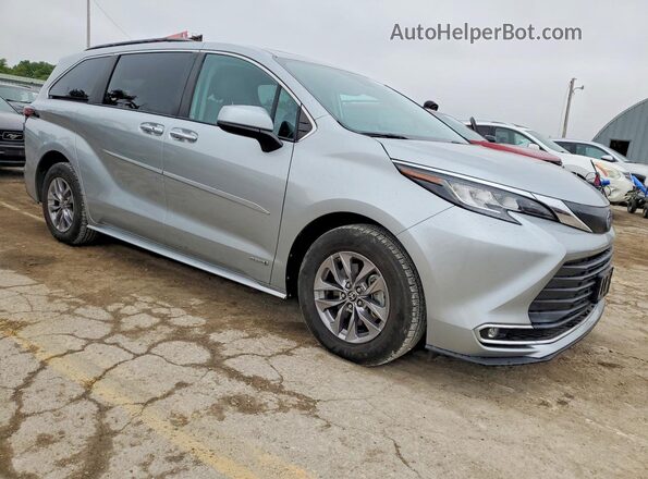 5TDJRKEC5MS020112 2021 TOYOTA SIENNA Silver Передня права чверть