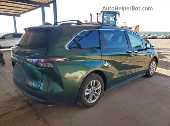 5TDJRKEC5SS258393 2025 TOYOTA SIENNA Зеленый Задняя правая четверть