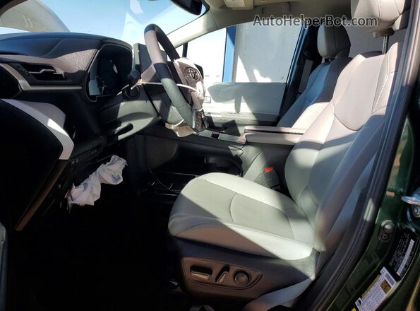 5TDJRKEC5SS258393 2025 TOYOTA SIENNA Зеленый Вид салона спереди