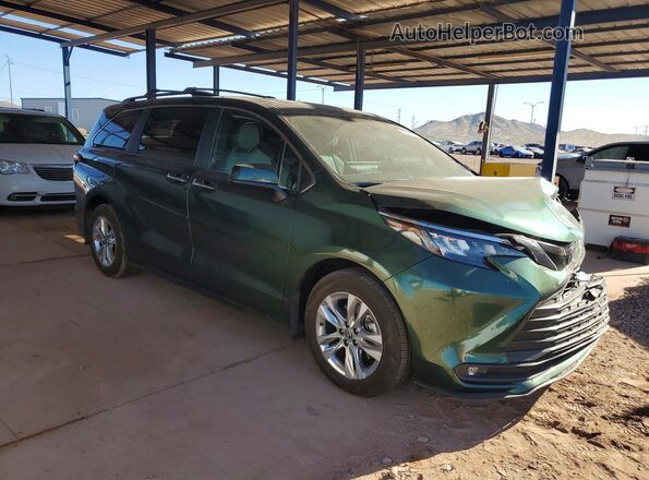5TDJRKEC5SS258393 2025 TOYOTA SIENNA Зеленый Передняя правая четверть