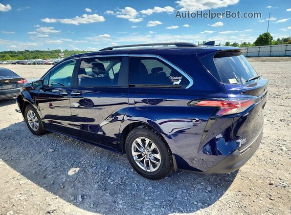 5TDJRKEC6MS013895 2021 TOYOTA SIENNA Синий Задняя левая четверть