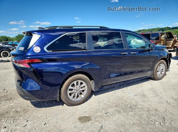 5TDJRKEC6MS013895 2021 TOYOTA SIENNA Синий Задняя правая четверть