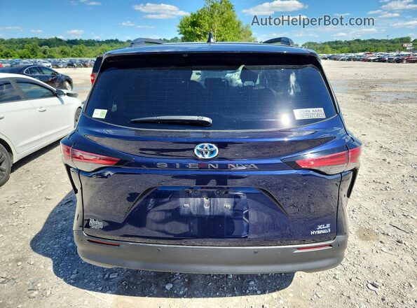 5TDJRKEC6MS013895 2021 TOYOTA SIENNA Синий Вид сзади