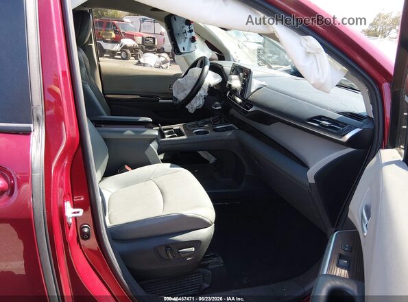 5TDJRKEC6NS090168 2022 TOYOTA SIENNA Red წინა სალონის ხედი