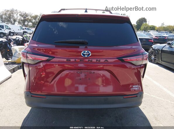5TDJRKEC6NS090168 2022 TOYOTA SIENNA Red 