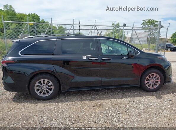 5TDJRKEC6RS204689 2024 TOYOTA SIENNA Black Widok wnętrza z tyłu