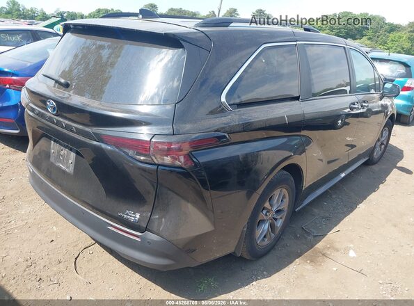 5TDJRKEC6RS209990 2024 TOYOTA SIENNA Черный Задняя правая четверть