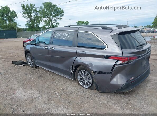 5TDJRKEC8MS029113 2021 TOYOTA SIENNA Gray Հետևի ձախ