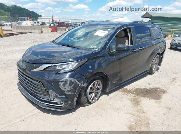 5TDJSKFC0MS024197 2021 TOYOTA SIENNA Black Vista tres cuartos delantera izquierda