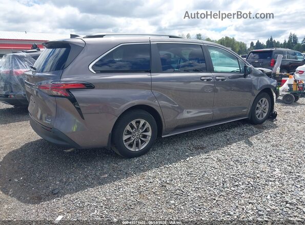 5TDJSKFC2MS015601 2021 TOYOTA SIENNA Gray Rear right