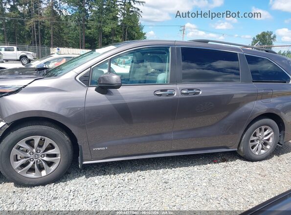 5TDJSKFC2MS015601 2021 TOYOTA SIENNA Gray 