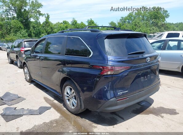 5TDJSKFC3SS155153 2025 TOYOTA SIENNA Синий Задняя левая четверть