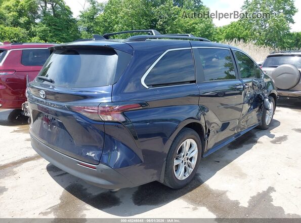 5TDJSKFC3SS155153 2025 TOYOTA SIENNA Синий Задняя правая четверть