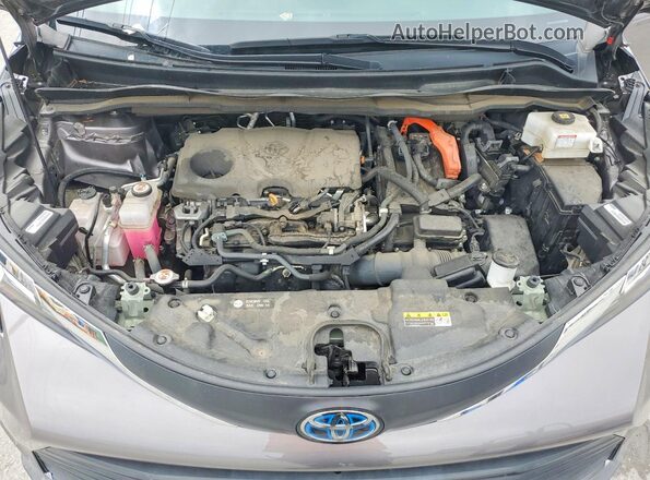 5TDJSKFC5MS028844 2021 TOYOTA SIENNA Gray Engine compartment view