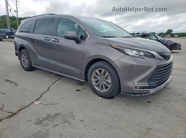 5TDJSKFC5MS028844 2021 TOYOTA SIENNA Gray Front right